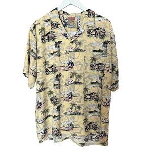 Vintage Pineapple Connections Hawaiian Short Sleeve, Button Down Shirt vacation